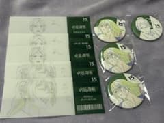 MAPPA Exhibition Jujutsu Kaisen Kaidama/Tamaori Can Badge Ticket-Style Clear Card Set