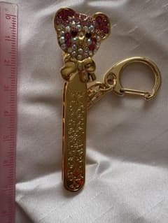 くま金色メッキクリップキーホルダーのサムネイル