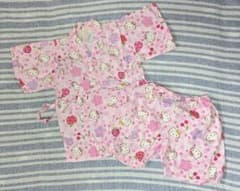 子ども用ハローキティ 甚平 100cm ピンクのサムネイル
