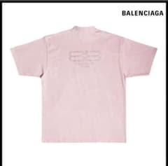 BALENCIAGA ラインストーンバックロゴTシャツ - メルカリ