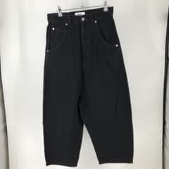 A15845 キディル　ワイドサルエルブラックデニムパンツ　黒44 キディル デニムパンツ 44 ブラック サルエル - メルカリ
