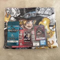 ワンピース一番くじB賞カードデザインブランケット サボ&G賞&I賞セット
