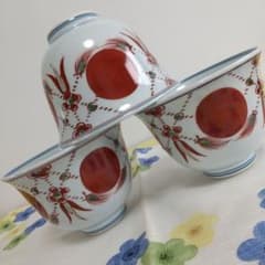 源右衛門⭐️赤絵瓔珞手 丸型 三個組 小鉢 - メルカリ