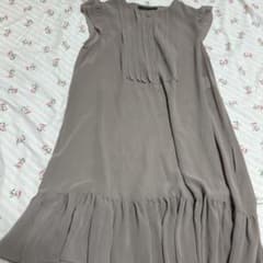 FOXEY NEW YORK ノースリーブワンピース 38 ベージュ - メルカリ