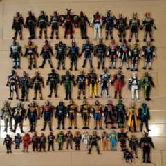 【週末値下げ】仮面ライダー　ソフビ人形セットのサムネイル