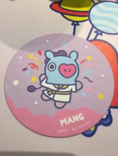 BT21 카페 MANG 코스터 bts 호석 호비 반탄