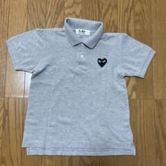 PLAY COMME des GARÇONS ポロシャツ グレー M - メルカリ