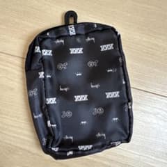 STUSSYナイロンポーチ ブラック ロゴデザインのサムネイル