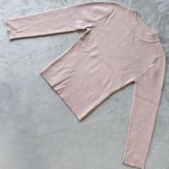 31Sonsdemode リブニット F ピンク ハイネック 長袖 レーヨン混