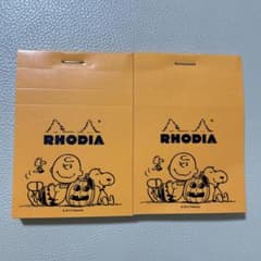 RHODIA No.11 スヌーピー ハロウィン限定 ブロックメモ 2冊　非売品のサムネイル