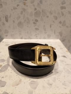 Cartier サントスドゥカルティエ ベルト ゴールドカラー　バックル