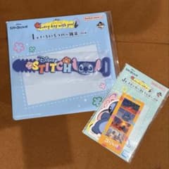 Disney Stitch 이치 반 쿠지 I 상 고무 잡화 J 상 스티커 세트