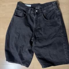 ZARA デニムハーフパンツ ブラック メンズのサムネイル