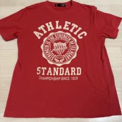 ATHLETIC STANDARD プリント Tシャツ レッドのサムネイル
