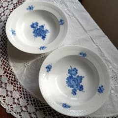 ロイヤルコペンハーゲン ブルーフラワー 深皿×2枚 - メルカリ
