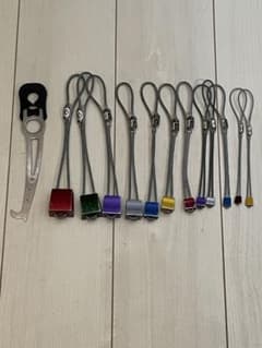 Climbing Nuts 12-Piece Set with Key and Free Ice Axe Leash