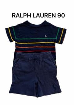 RALPH LAUREN Tシャツ パンツ セットアップ　 ネイビー　90cmのサムネイル