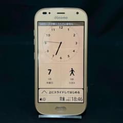 SIMフリー docomo らくらくスマートフォン me F-01L ゴールド - メルカリ