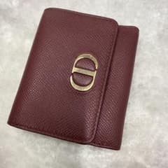 Christian Dior 三つ折り財布 ボルドーのサムネイル