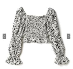 ダルメシアン柄ショートブラウスのサムネイル