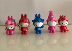 Hello Kitty figure kigurumi straps (5 types)