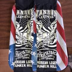 な*ん様 VANSON LEATHERS アームカバー ブラックのサムネイル