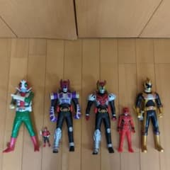 仮面ライダー 戦隊　ソフビ フィギュア 6体セット