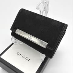 美品✨【鑑定済】グッチ｜6連キーケース｜GGキャンバス｜ブラック