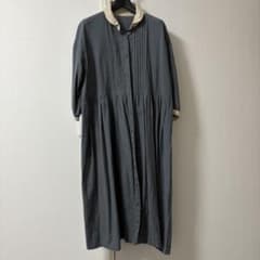長袖 シャツワンピース グレー M〜Lのサムネイル