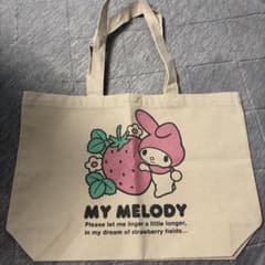 マイメロディ トートバッグ イチゴ柄のサムネイル
