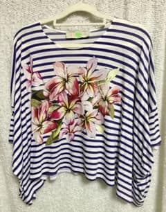 STELLA McCARTNEY ストライプ 花柄 五分袖 36 - メルカリ