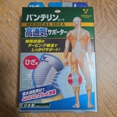 バンテリンコーワ 高通気サポーター ひざ用 Lサイズ シルバーグレーのサムネイル