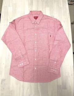 supreme Oxford shirtシャツ　ピンク　長袖　Mサイズのサムネイル