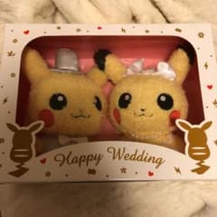 ポケモンセンター　ピカチュウ もこもこウエディングセット　株セキグチ ポケモンセンター ピカチュウ もこもこウエディングセット 株セキグチ