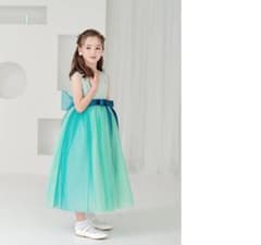 mi-san専用☆DRESCCO ピーコックブルービジューストーンロングドレス