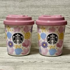 Starbucks スプリングブルーム　花柄 キャニスター 密閉蓋付き　スタバ