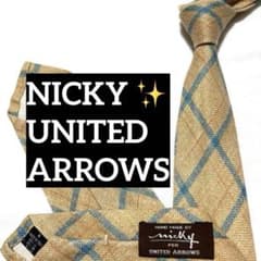 ユナイテッドアローズ ニッキー ネクタイ スフォデラート チェック