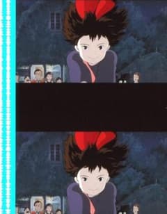 Kiki's Delivery Service 35mm film strip, 5 frames, Minami Takayama, Studio Ghibli, shipping included.