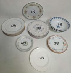 【26枚】ノリタケNoritake プレート皿 花柄 サラダ フルーツ ケーキ 26枚】ノリタケNoritake プレート皿 花柄 サラダ フルーツ ケーキ