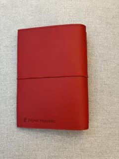 paper republic ルポートフォリオ ポケットサイズ（ A6 )レッド - メルカリ