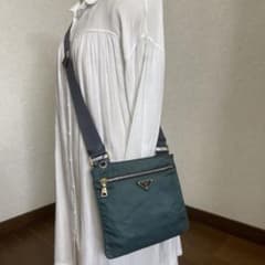 ◇ PRADA プラダ ミニショルダーバッグ ナイロン エメラルドグリーン 