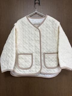 キルティングジャケット ホワイト 子供服のサムネイル