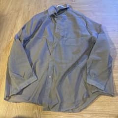 AUNT MARIE'S シアーシャツ 長袖 カーキ オーバーサイズのサムネイル