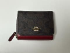 値下げ交渉⭕️ COACH コーチ 三つ折り財布 ブラウン系のサムネイル