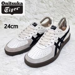 美品❤️定番人気 オニツカタイガー GSM 24 クリーム×ブラック