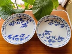 たち吉 橘吉 盛鉢 深鉢 2枚セット 染付 梅文様 和食器 大皿のサムネイル