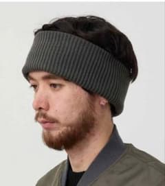 comesandgoes SILK FLAP HEAD BAND チャコールのサムネイル