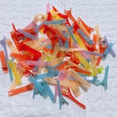 ヘアクリップ まとめ売り カラフル クリア