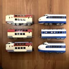 プチ電車シリーズ　ダイソー　サンライズ瀬戸・出雲、0系新幹線のサムネイル
