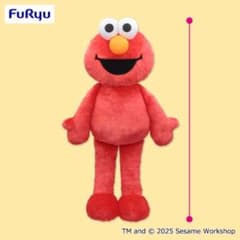 【新品タグ付き】　BIGぬいぐるみ　エルモのサムネイル